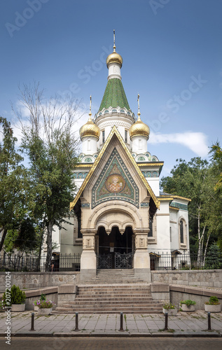 russian orthodox church landmark in central sofia city bulgaria