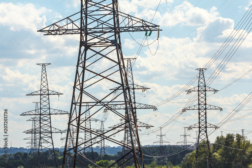 High voltage power line.