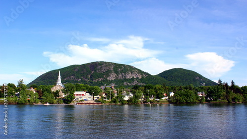 Mont St-Hilaire, Quebec from across Richelieu River