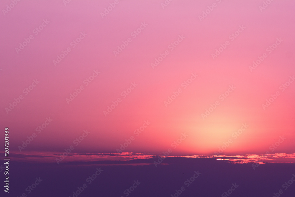 Colorful summer pink sunset on the river bank. Sun rays. Stock Photo |  Adobe Stock