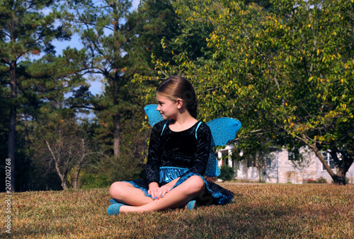 Alone With Her Butterfly Dreams of freedom