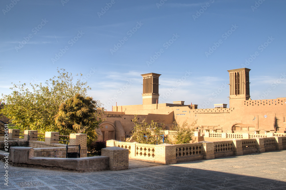 Old square in Yazd, Iran.