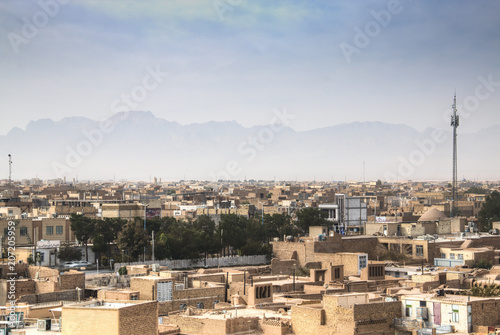 View over Meybod, Iran from the Narin castle.