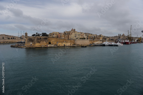 Vue a  rienne de l   le de Malte en Mediterran  e