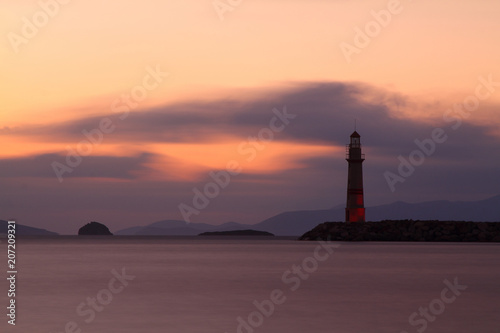 Seaside town of Turgutreis and spectacular sunsets