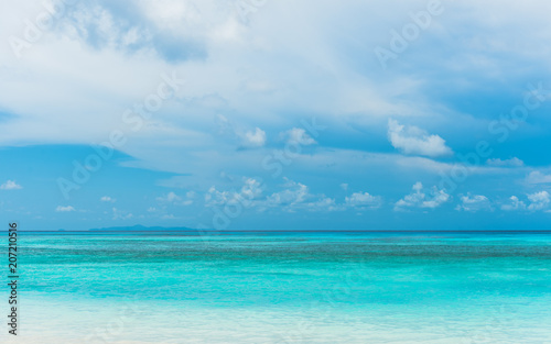 panorama view of blue sea