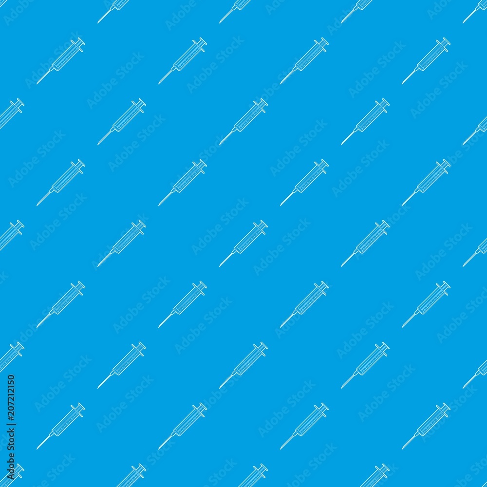 Syringe pattern vector seamless blue repeat for any use Syringe pattern vector seamless blue repeat for any use