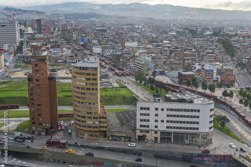 Una vista panorámica de la ciudad de Bogotá