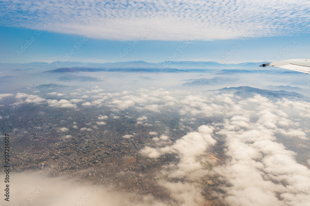 Fototapeta premium Beautiful Aerial view of the city of Lima, in Peru