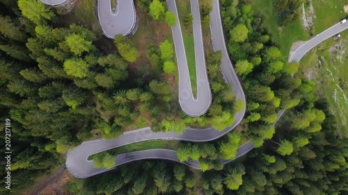 Passo dello Stelvio Aerial View photo