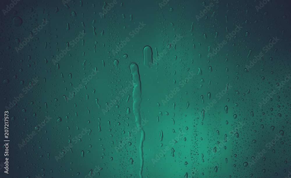 Fototapeta premium droplet water of window, water on mirror, droplet on glass, rain background