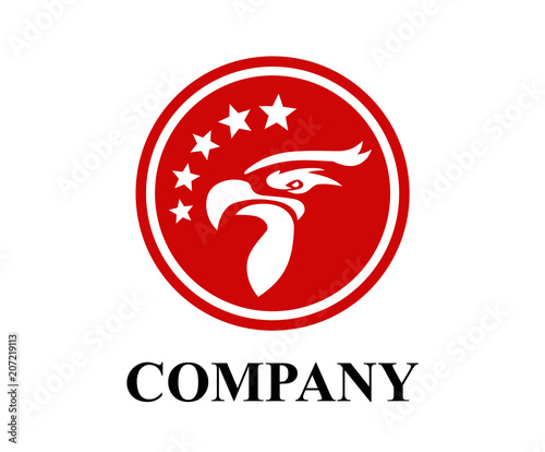 red eagle head logo