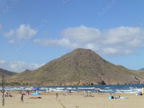 San Jose y playa de los genoveses en el Cabo de Gata  Almeria   Andalucia  Espa  a 