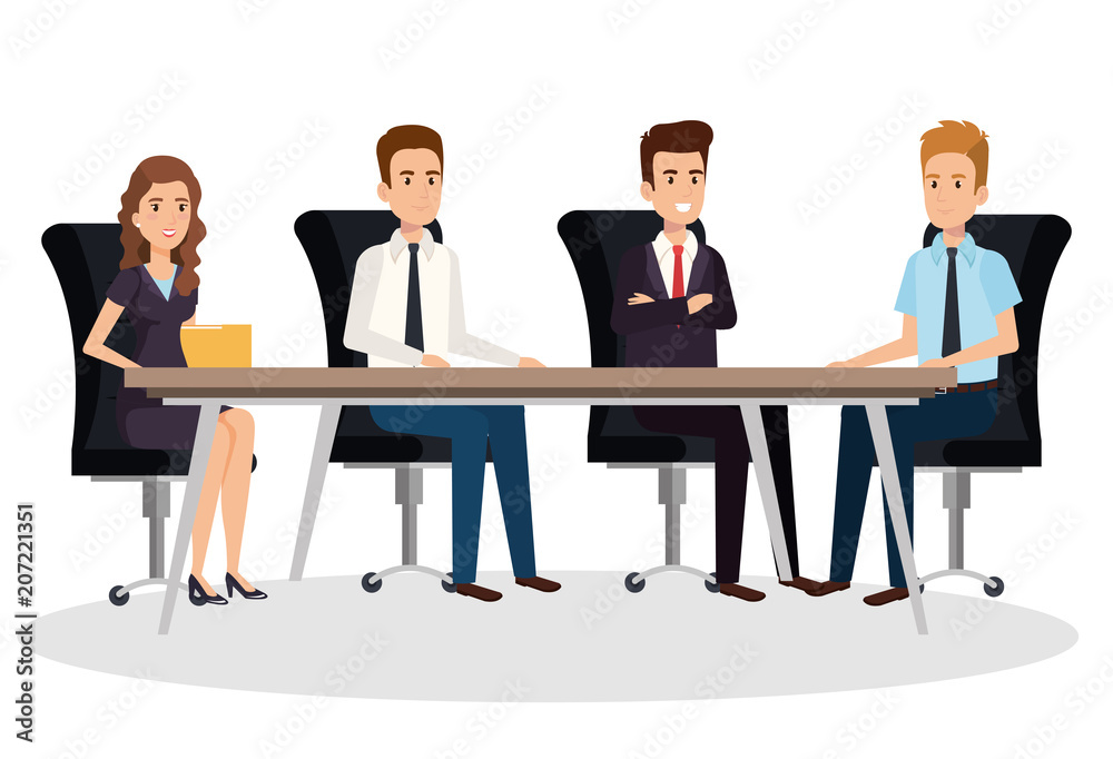 business people in the boardroom isometric avatars vector illustration design business people in the boardroom isometric avatars vector illustration design