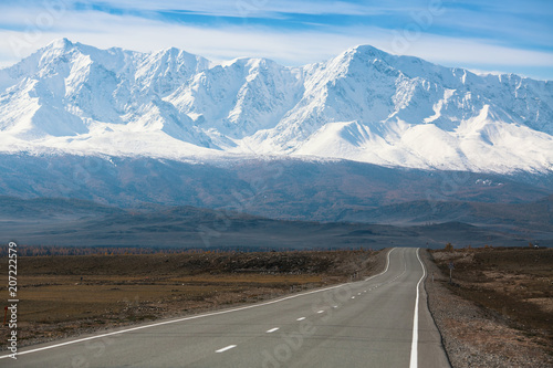 View of Chuya highway of Altai Mountains, Russia.