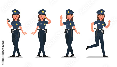 police character vector design no16