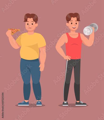 Fitness character vector design no2