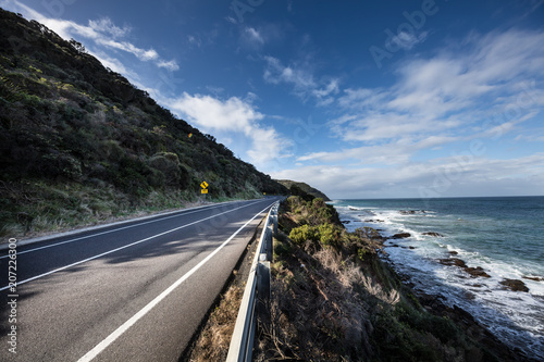 The Great Ocean Road in Victoria, Australia is a one of he world's great coastal roads photo