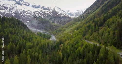 Passo dello Stelvio Aerial View