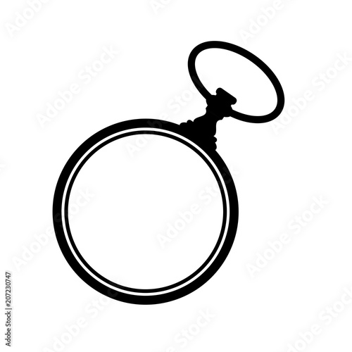 Pocket watch silhouette