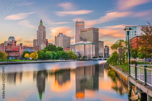 Providence, Rhode Island, USA River Skyline photo