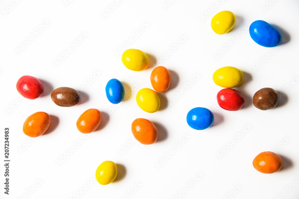Candy pills of different colors Candy pills of different colors