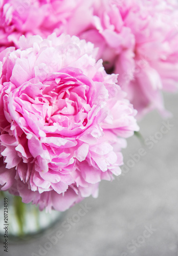 Fototapeta Naklejka Na Ścianę i Meble -  Pink peony flowers