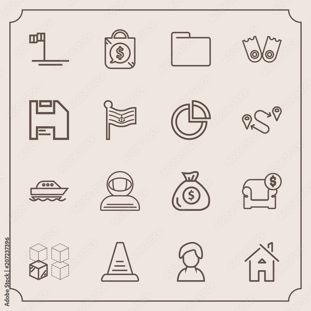 Modern, simple vector icon set with architecture, cardboard, business, bag, finance, up, sale, cosmonaut, office, concept, spacesuit, ocean, baja, space, profile, yacht, beach, science, person icons Modern, simple vector icon set with architecture, cardboard, business, bag, finance, up, sale, cosmonaut, office, concept, spacesuit, ocean, baja, space, profile, yacht, beach, science, person icons