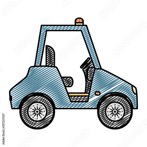 doodle towing luggage vehicle travel service