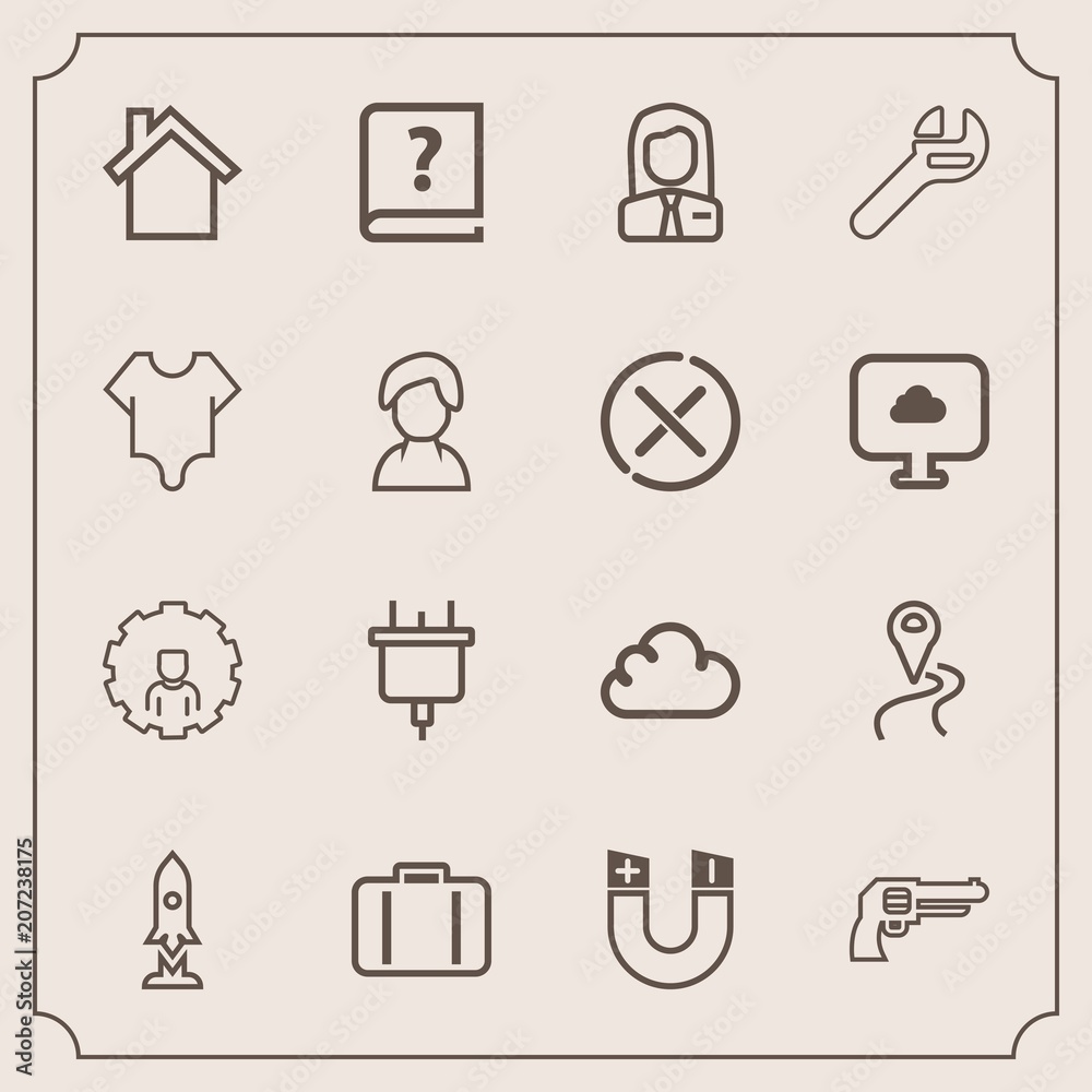 Modern, simple vector icon set with gun, magnetic, pole, old, online, technology, revolver, baggage, location, account, craft, home, web, mobile, internet, paper, electric, job, space, telephone icons Modern, simple vector icon set with gun, magnetic, pole, old, online, technology, revolver, baggage, location, account, craft, home, web, mobile, internet, paper, electric, job, space, telephone icons