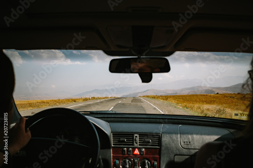 Fototapeta Naklejka Na Ścianę i Meble -  Driving in Armenia