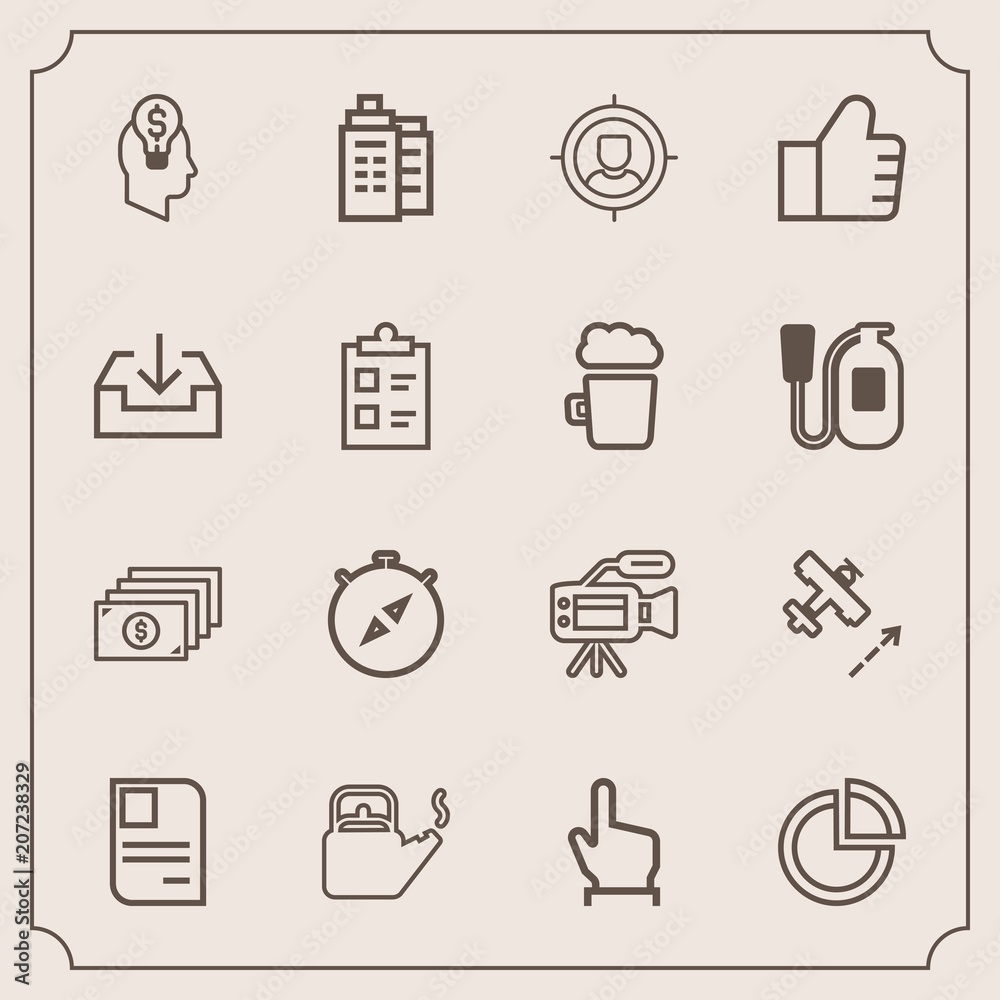 Modern, simple vector icon set with currency, presentation, touch, building, camera, south, business, steam, identity, hand, target, lens, hot, microphone, kitchen, click, cash, money, id, card icons Modern, simple vector icon set with currency, presentation, touch, building, camera, south, business, steam, identity, hand, target, lens, hot, microphone, kitchen, click, cash, money, id, card icons
