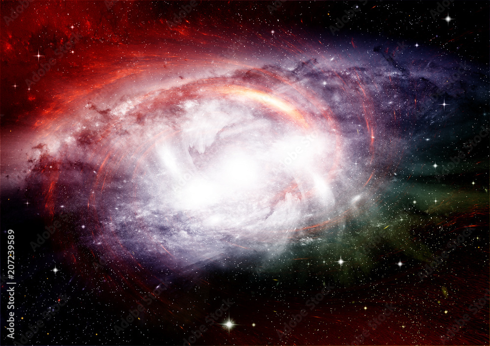 Obraz premium galaxy in a free space