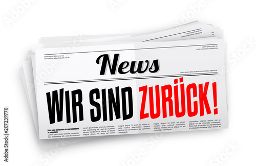 Wir sind zurück