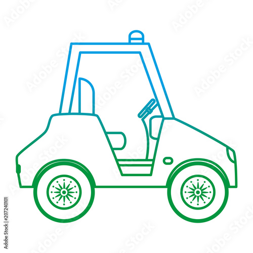 degraded line towing luggage vehicle travel service