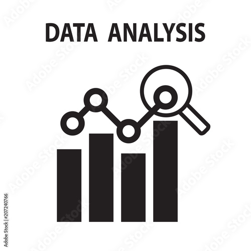 Analysis chart data growth increase line seo icon vector illustration.