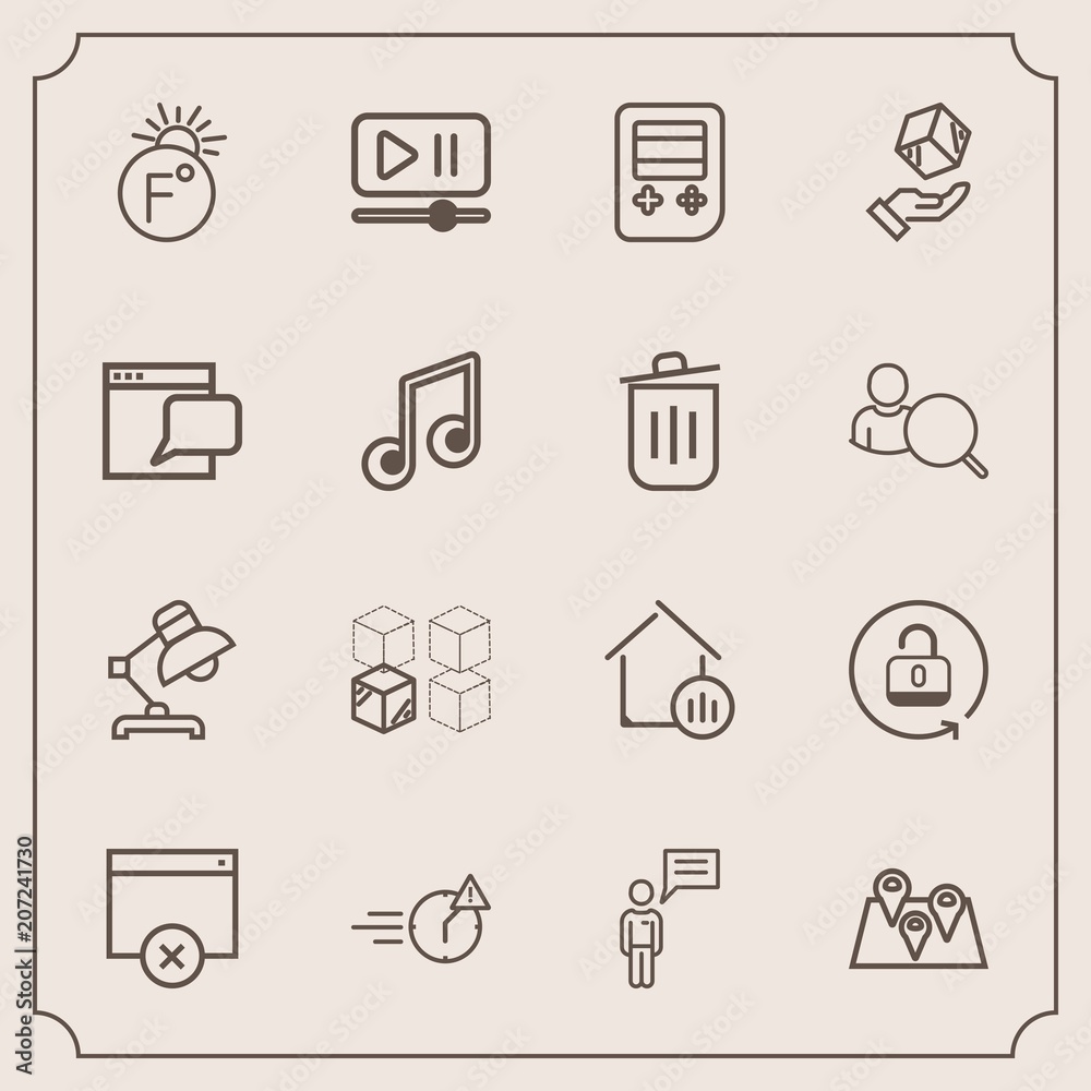 Modern, simple vector icon set with pin, night, office, interior, home, open, box, temperature, real, delivery, business, unlock, protection, thermometer, house, interface, table, lock, road icons Modern, simple vector icon set with pin, night, office, interior, home, open, box, temperature, real, delivery, business, unlock, protection, thermometer, house, interface, table, lock, road icons
