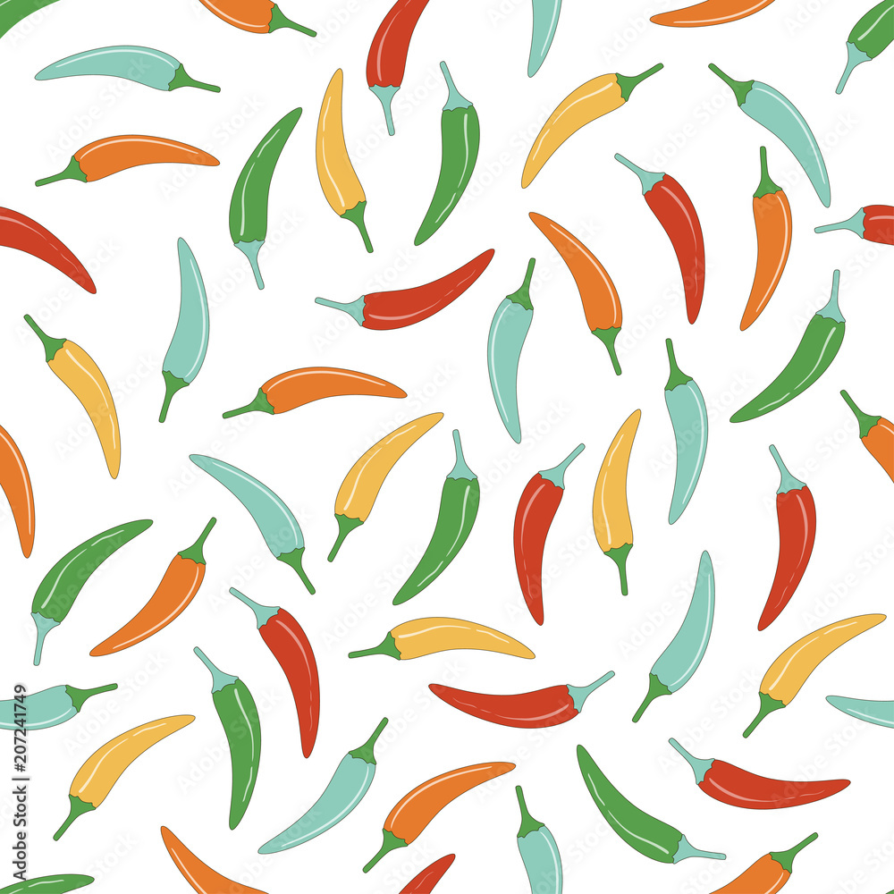 chilli pepper seamless pattern chilli pepper seamless pattern