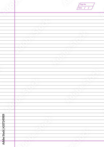 Notebook page
