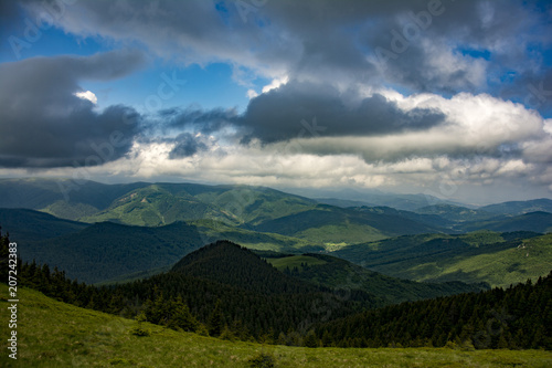 Beautiful cloudy mountain landscapes © Ovidiu Moraru