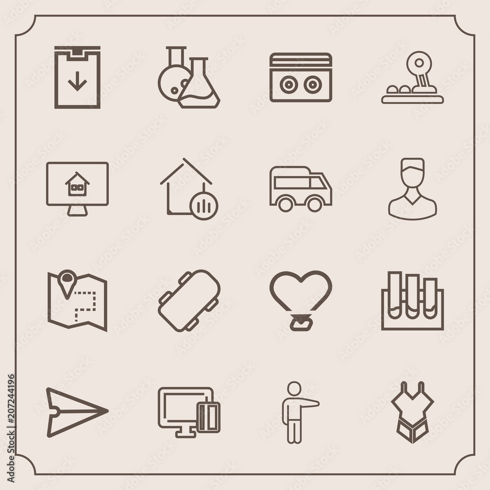 Modern, simple vector icon set with sign, sound, location, technology, showing, board, medicine, medical, equipment, extreme, love, pointing, white, summer, music, research, skater, payment, map icons