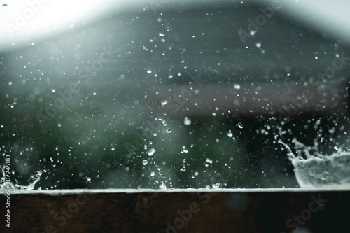 droplet water shape splash of rain