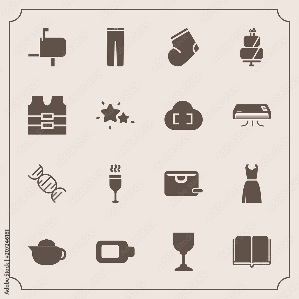 Modern, simple vector icon set with dessert, glass, sign, energy, bag, clothing, winter, pie, library, textbook, message, breakfast, vest, female, trousers, jacket, post, cake, battery, pants, icons Modern, simple vector icon set with dessert, glass, sign, energy, bag, clothing, winter, pie, library, textbook, message, breakfast, vest, female, trousers, jacket, post, cake, battery, pants, icons
