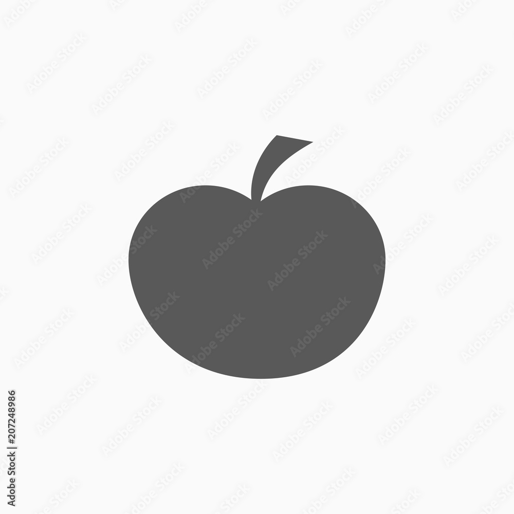 apple icon, fruit vector apple icon, fruit vector