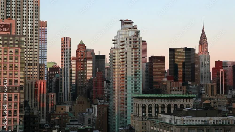 New York, New York City, Manhattan, Midtown Manhattan, elevated dusk view towards the Empire State Building, United States of America, New York, New York City, Manhattan, Midtown Manhattan, elevated dusk view towards the Empire State Building, United States of America,