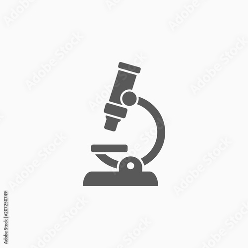 microscope icon, scope vector