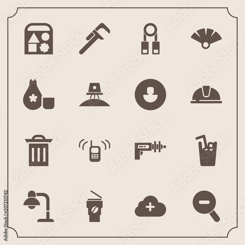 Modern, simple vector icon set with cloud, sensu, hot, phone, japanese, web, reparation, decoration, internet, repair, war, play, person, industrial, technology, science, cold, presentation, toy icons