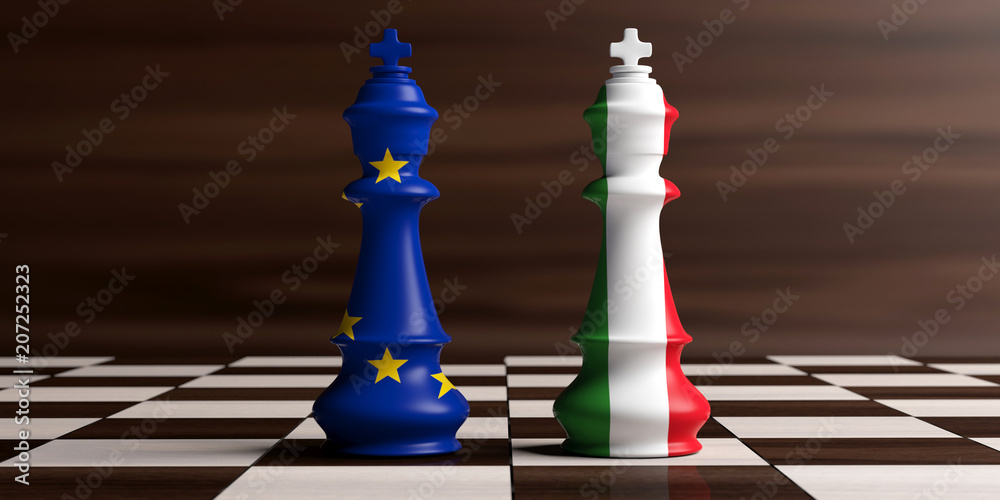 Chess Game 3d Illustration Italian Opening Stock Illustration