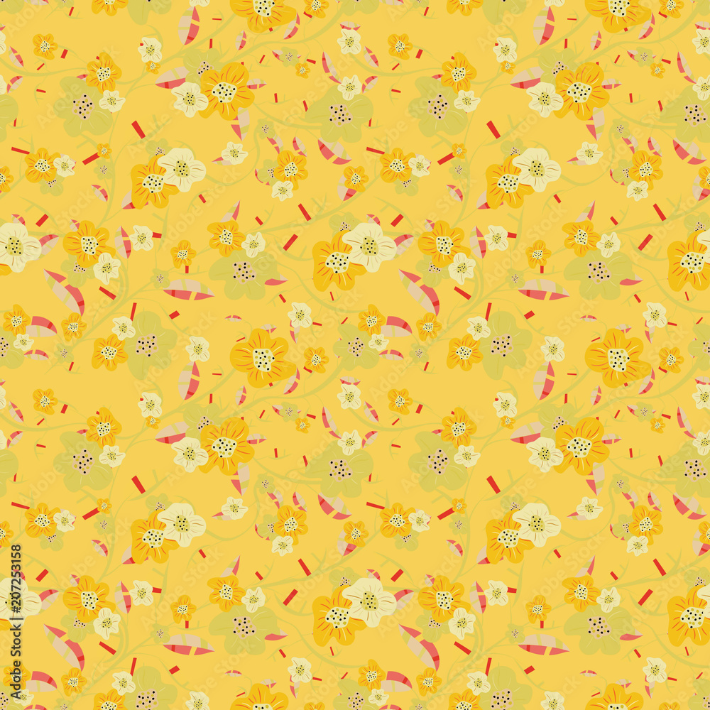 Seamless repeating floral pattern Seamless repeating floral pattern