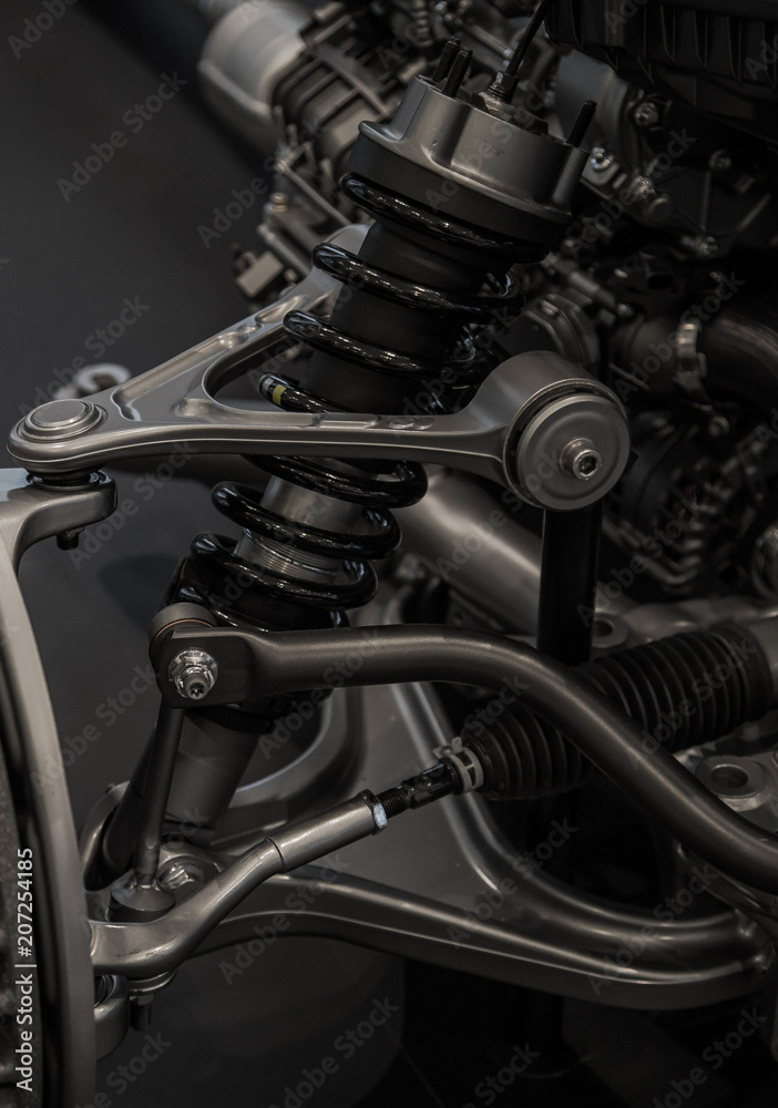 Car Suspension system assembly, automotive concept, suspension system, stability technology Car Suspension system assembly, automotive concept, suspension system, stability technology